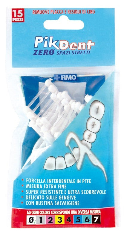 fimo pikdent zero spazi stretti 15 forcelle interdentali fimo ean 8028518000741