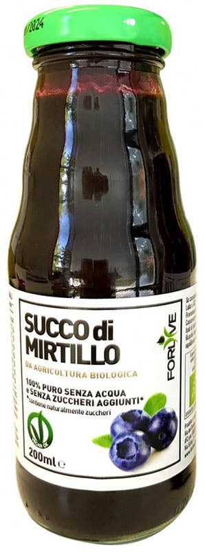 forlive succo di mirtillo bio 200 ml ean 8033201730119