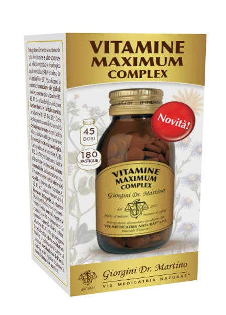 giorgini ser vis vitamine maximum complex 180 pastiglie giorgini ean 8056364778552