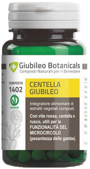 giubileo botanicals di e g giubileo botanicals centella 50 capsule ean 8056446554029