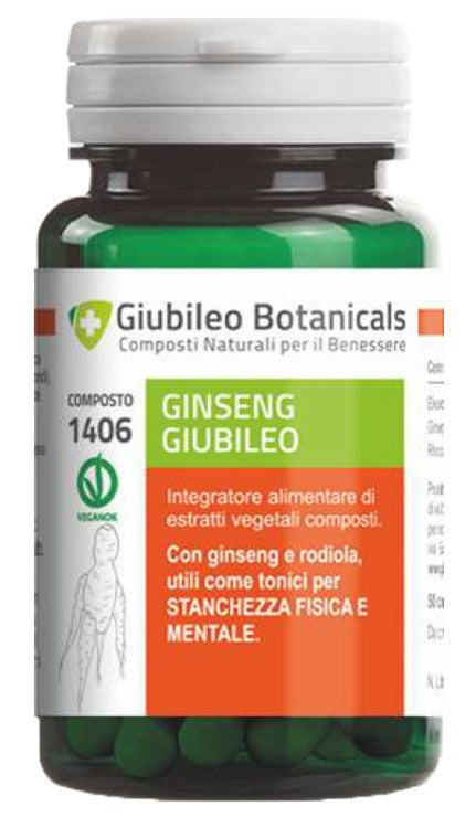 giubileo botanicals di e g giubileo botanicals ginseng 30 capsule ean 8056446554067