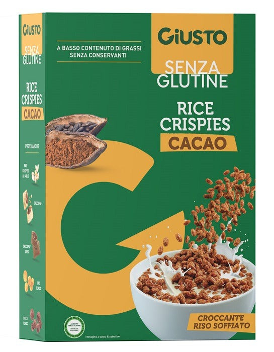 giusto giusto senza glutine rice crispies cacao 200 g giusto ean 8058481483937