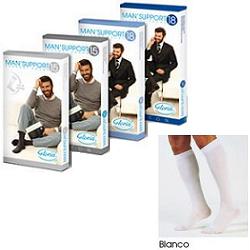 gloria med man support 18 cotone gambaletto 18 bianco 2 gloria