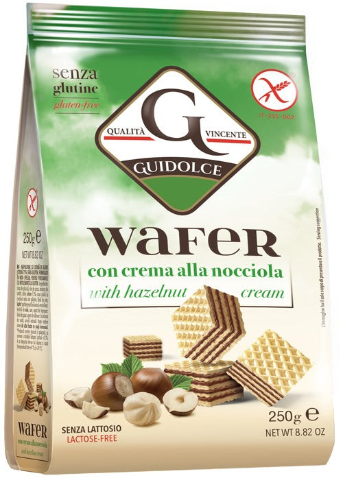 guidolce wafer con crema alla nocciola 250 g guidolce ean 8052282120046