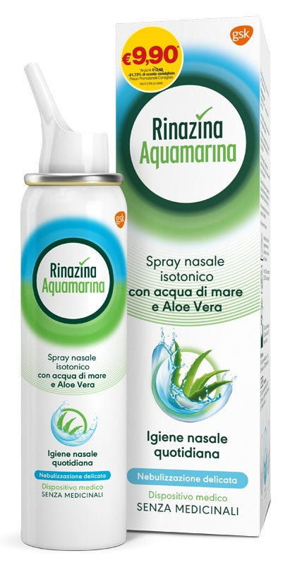 haleon italy soluzione isotonica rinazina aquamarina aloe delicata promo 100 ml rinazina ean 8016825979102