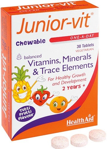 health aid juniorvit blister 30 tavolette masticabili ean 5019781000739