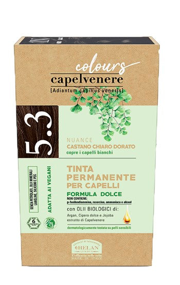 helan cosmesi capelvenere colours tinta capelli 53n castano chiaro dorato helan ean 8058774306288