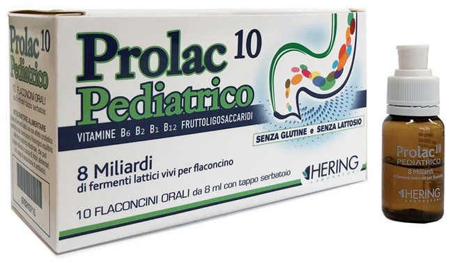 hering prolac10 pediatrico fermenti lattici 10 flaconcini 8 ml hering