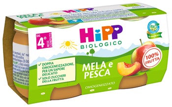 hipp italia hipp bio omogeneizzato melapesca 2 x 80 g hipp ean 4062300384804