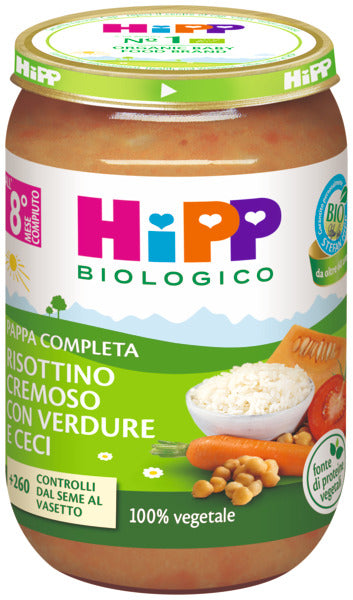 hipp italia hipp risottino cremoso verdure ceci 220 g hipp ean 4062300447578