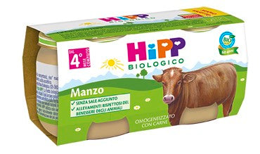 hipp italia srl hipp bio hipp bio omogeneizzato manzo 2x80 g hipp ean 4062300296640