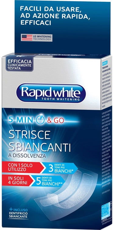 icim bionike rapid white kit strisce sbiancanti 8 pezzi rapid white ean 8029041302012