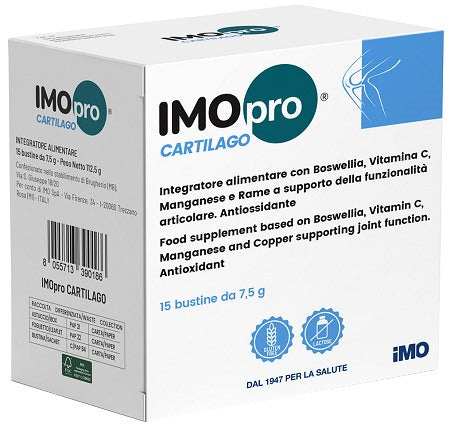 imo imopro cartilago 15 bustine imo ean 8055713390186