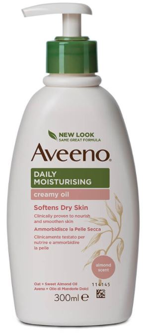 johnson johnson aveeno crema olio corpo 300 ml pump promo aveeno ean 3574661573830