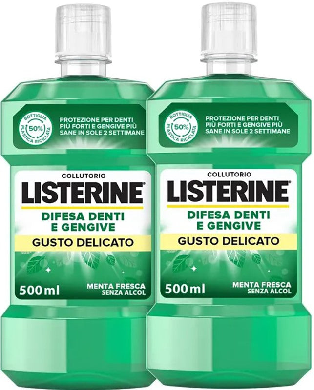 johnson johnson listerine denti gengive gusto delicato 2 x 500 ml listerine ean 3574661461700