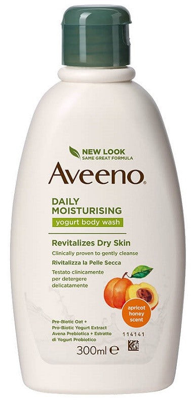 johnsonjohnson aveeno bagno doccia yogurt albicocca miele 300 ml aveeno ean 3574661501116
