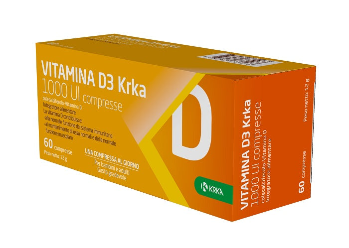 krka vitamina d3 krka 1000 ui 60 compresse krka farmaceutici ean 3838989735463