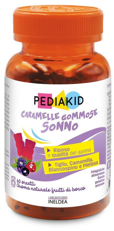 laboratoires ineldea pediakid caramelle gommose sonno 60 orsetti ean 3700225602733