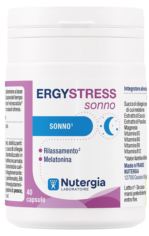 laboratori nutergia ergystress sonno 40 capsule laboratori nutergia