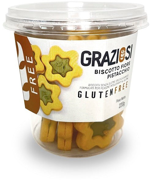 laboratorio graziosi fiore pistacchio biscotto 220 g laboratori graziosi ean 8052990253869