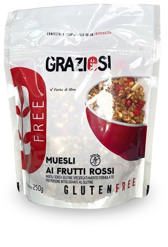 laboratorio graziosi muesli ai frutti rossi 250 g ean 8052990251797