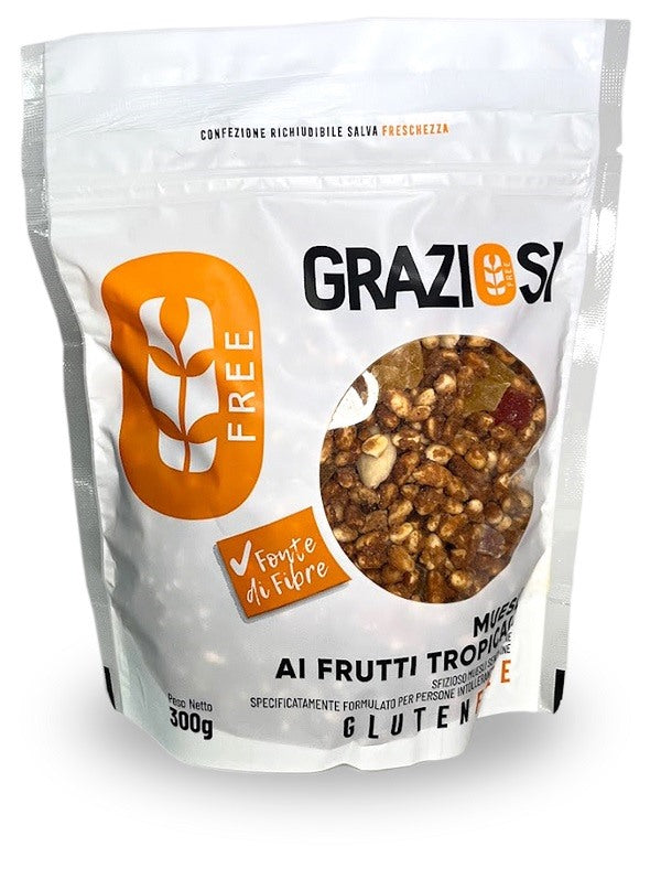 laboratorio graziosi muesli ai frutti tropicali 300 g ean 8052990251292