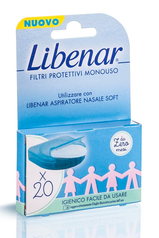 libenar filtri protettivi monouso libenar per aspiratore nasale soft 20 pezzi libenar ean 3564300031807