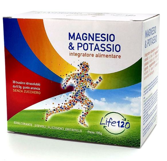 life 120 italia magnesio e potassio 30 bustine life 120 ean 8058480590926