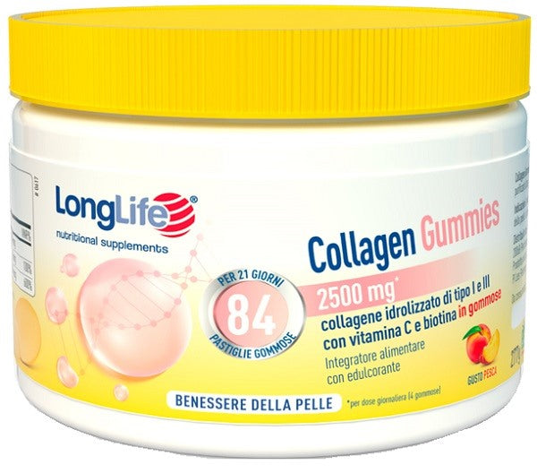 longlife longlife collagen gummies 625mg 84 gommose long life ean 8054521004445