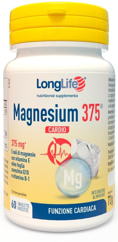 longlife longlife magnesium 375 cardio 60 tavolette long life ean 8054521004148