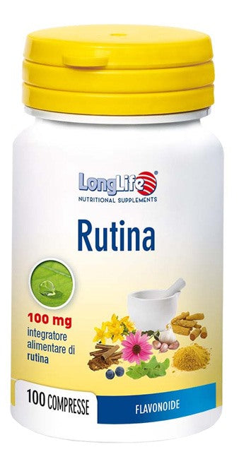 longlife srl longlife rutina 100 mg 100 compresse long life ean 8054521002144