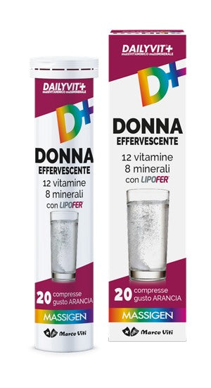 marco viti farmaceutici dailyvit multivitaminico e multiminerale donna effervescente 20 compresse dailyvit ean 8050519570640
