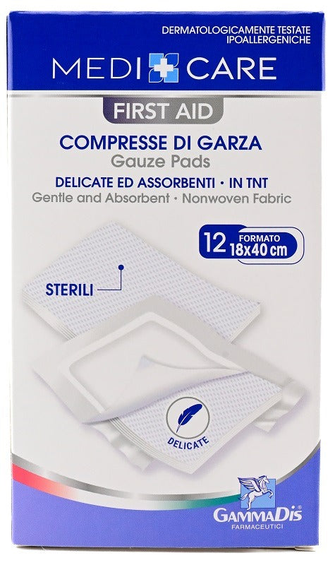 medicare garza medicare tnt 18x40 cm 12 pezzi medicare ean 8053470801334