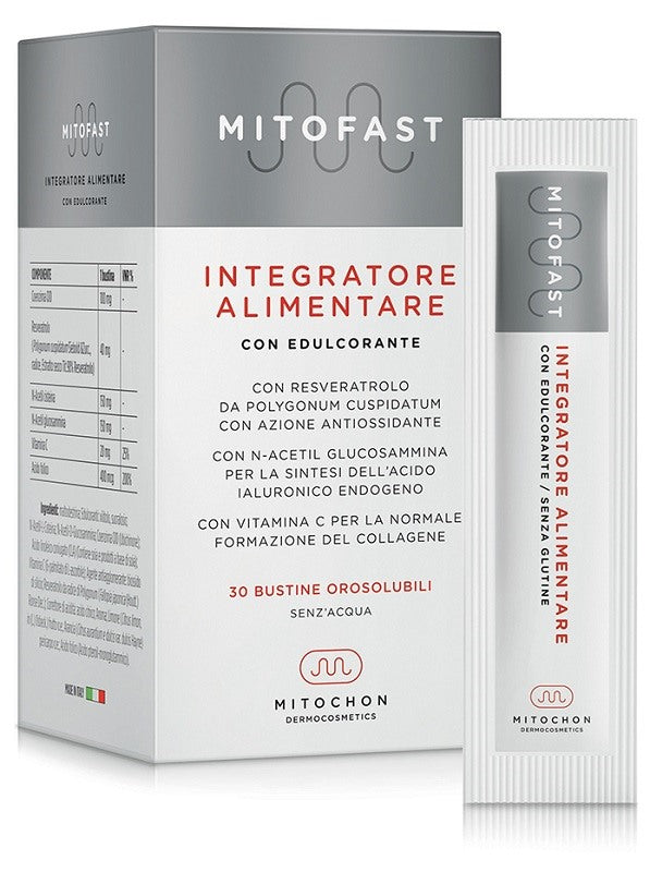 mitochon mitofast 30 stick orosolubili ean 8056254560007