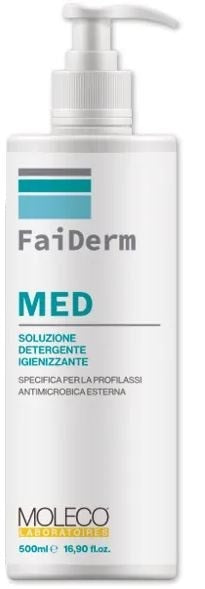 moleco laboratoires faiderm med detergente igienizzante 500 ml moleco laboratoires