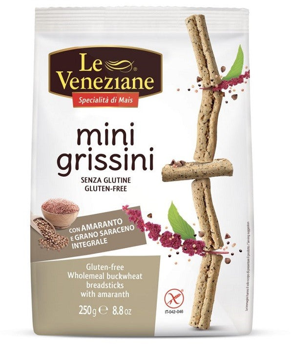 molino di ferro le veneziane minigrissini grano saraceno integrale con amaranto 250 g le veneziane ean 8009915008998