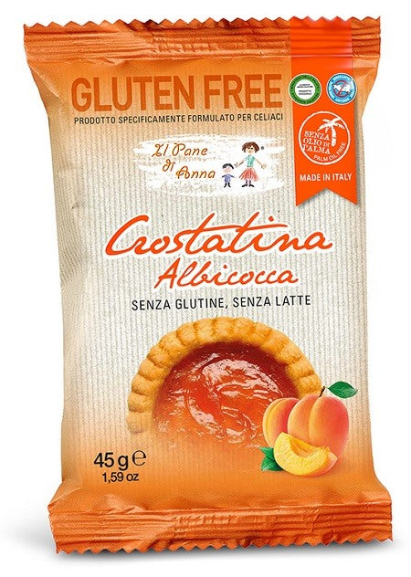 molino rivetti pietro il pane di anna crostatina allalbicocca senza latte 45 g pane anna ean 8032636192356