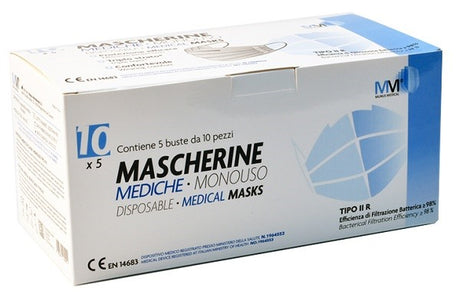 munus international mascherina chirurgica munus medical tipo iir 5 buste da 10 pezzi munus ean 8056364164942