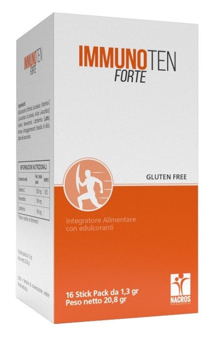nacros immunoten forte 16 stick pack nacros ean 8058697510236