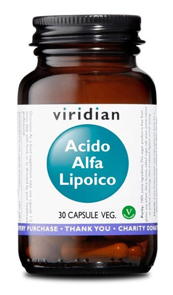 natur viridian acido alfa lipoico 30 capsule vegetali