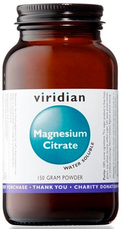 natur viridian magnesium citrate polvere 150g viridian magnesio citrato ean 5060003593331