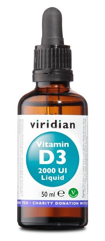 natur viridian vitamin d3 2000ui liquid 50 ml