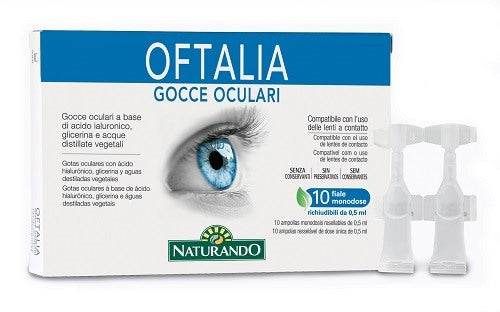 naturando gocce oculari monodose oftalia 2 strip da 5 fiale da 05 ml oftalia ean 8054085120698