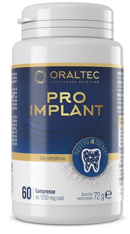nessuno oraltec pro implant 60 compresse ean 8388779422691