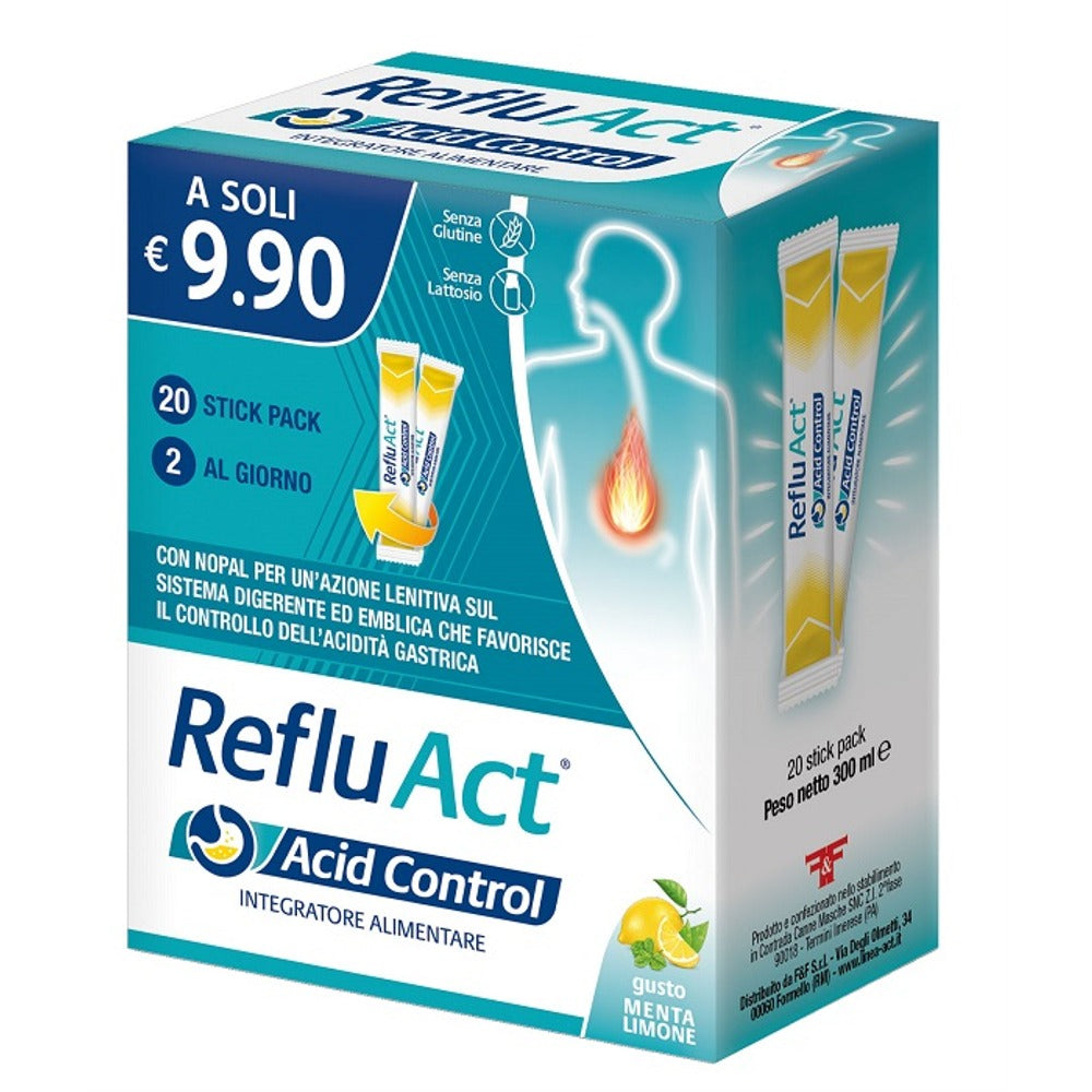 nessuno reflu act acid control 20 stick ean 8058951700175