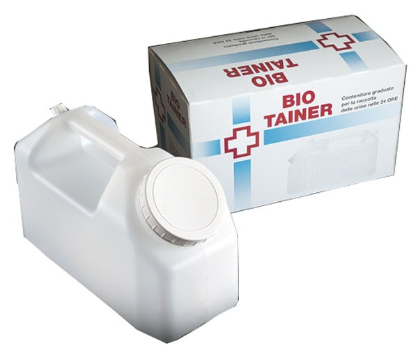 nessuno tanica graduata bio tainer per raccolta di urina nelle 24 ore 2500 ml con tappino di prelievo e manico 1 pezzo ean 8054141490086