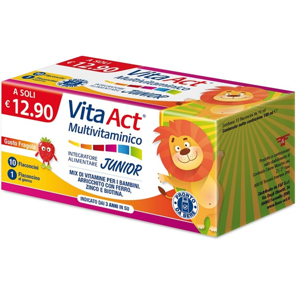 nessuno vita act multivitaminico junior 10 fiale da 10 ml ean 8058951700052