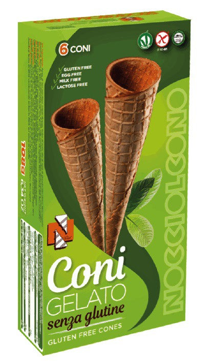 nocciolcono coni gelato senza glutine 6 pezzi ean 8008394010607