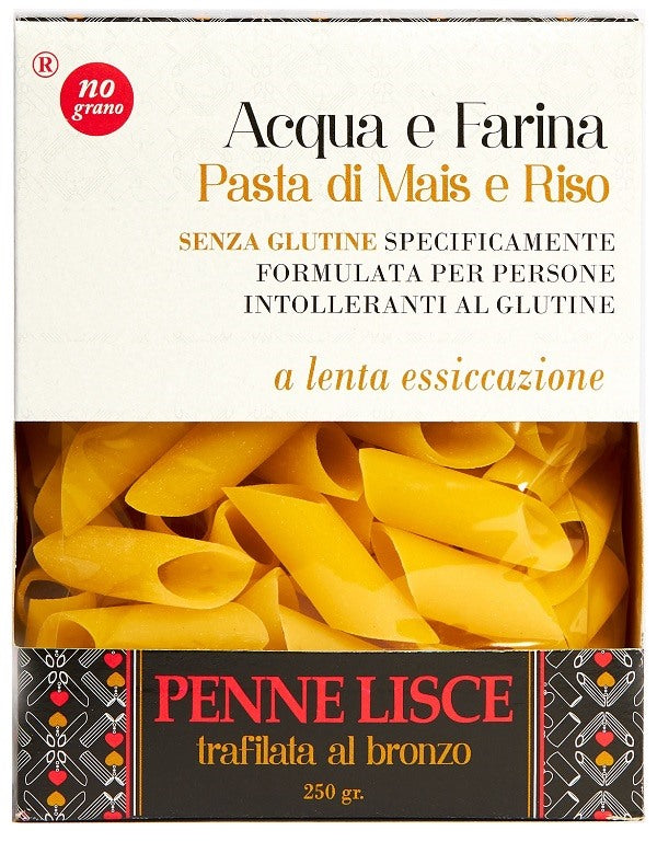 nograno nutri te penne lisce acqua e farina mais e riso 250 g ean 0652733883360