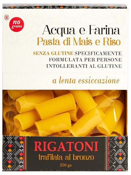nograno nutri te rigatoni acqua e farina mais e riso 250 g ean 0652733301765